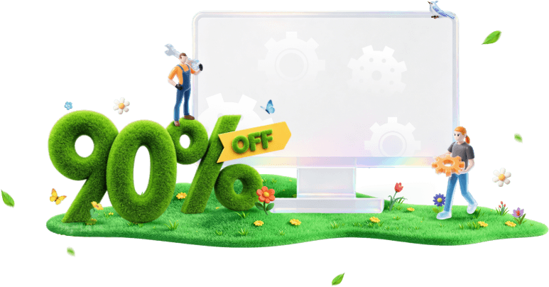 90% OFF