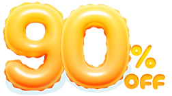 90% OFF