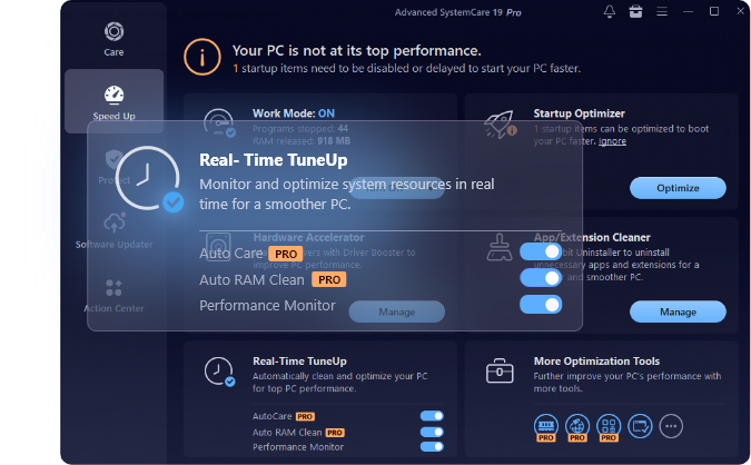 Real-Time TuneUp for PC