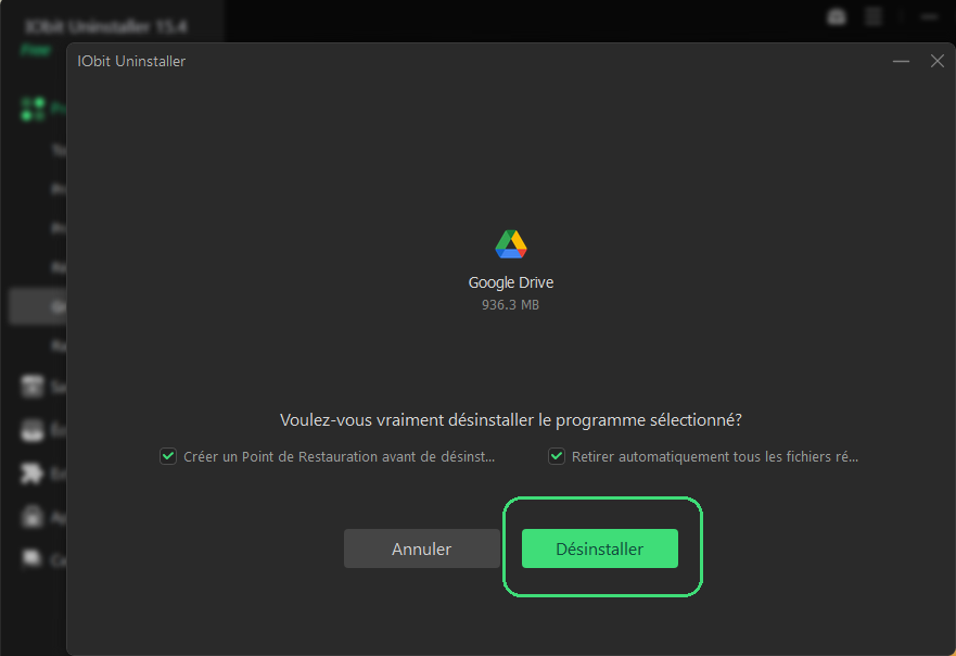 Désinstaller un logiciel avec IObit Uninstaller