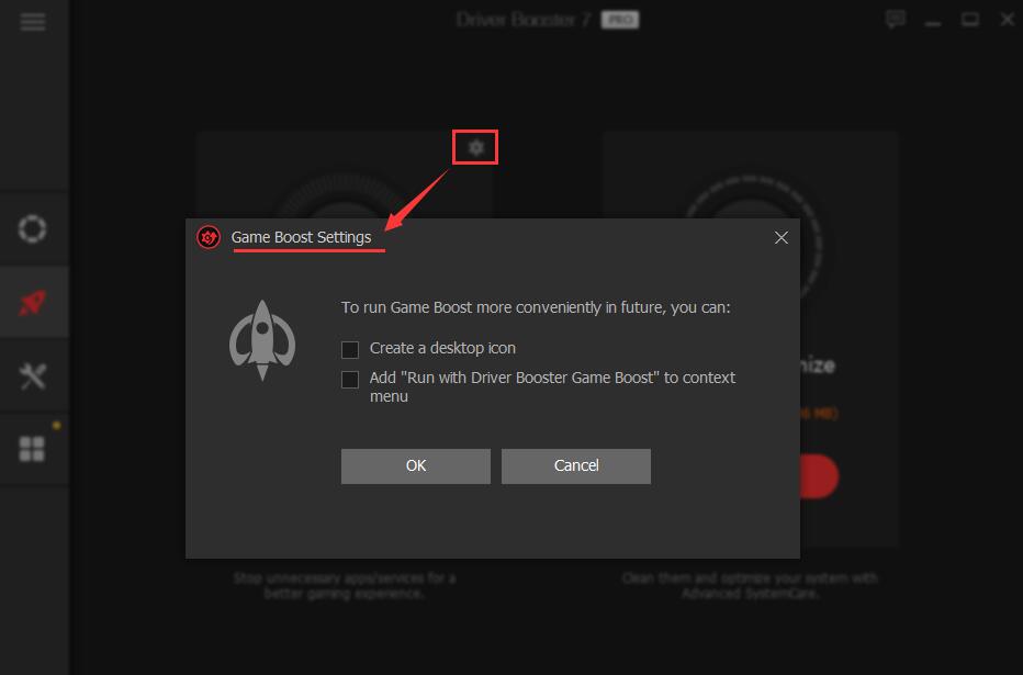gameboost settings