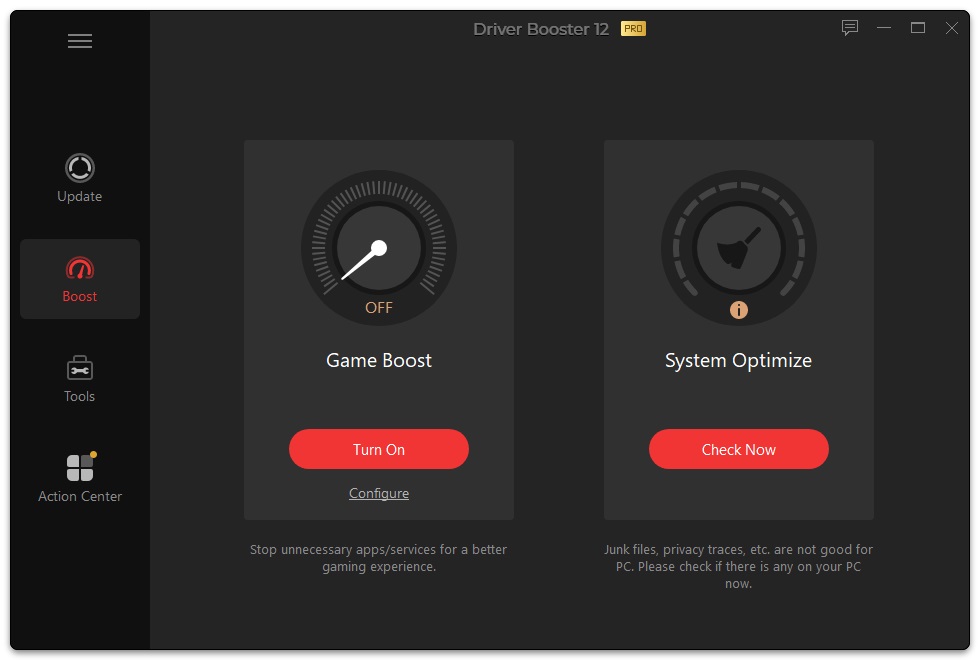 Optimize computer performance with Driver Booster