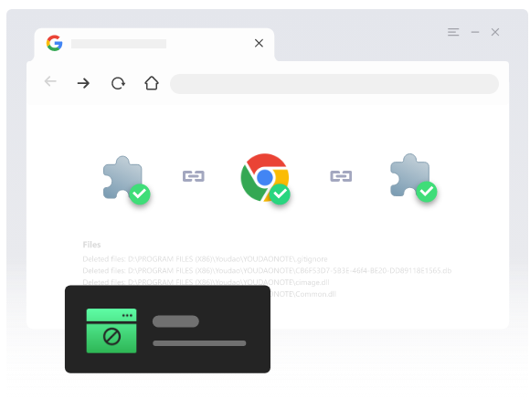 Suppression des extensions de navigateur et des notifications