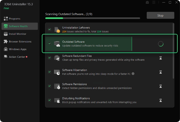 Uninstall the Program with IObit