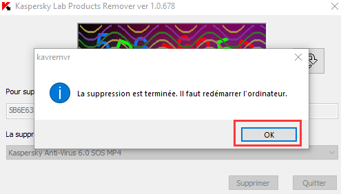 Désinstaller Kaspersky Anti-Virus avec KavRemover