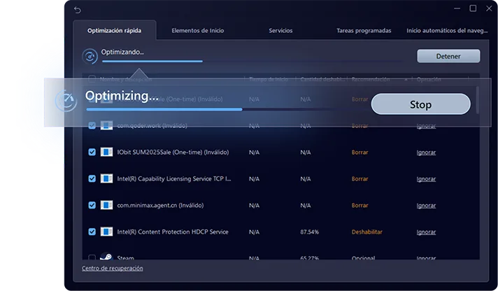 Optimizador de inicio de PC con Advanced SystemCare