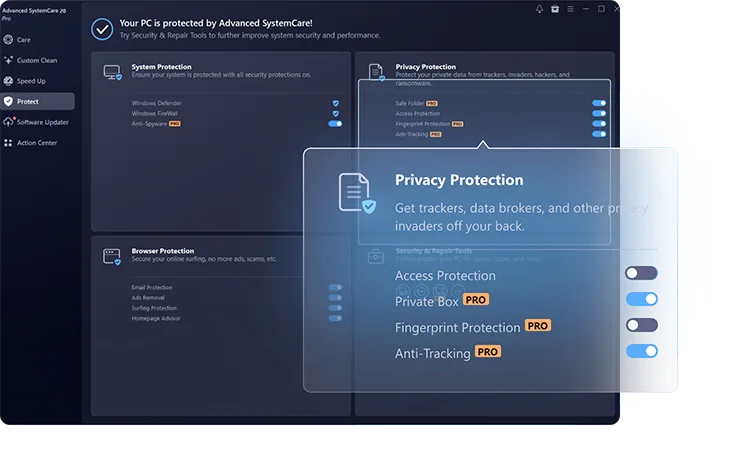  Advanced SystemCare - Privacy Protection