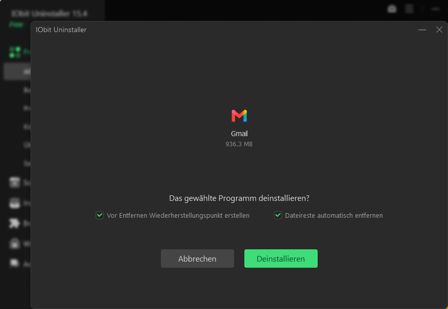 Programm deinstallieren