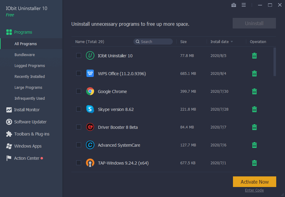 IObit Uninstaller 10 Pro (1 Year / 3 PCs)