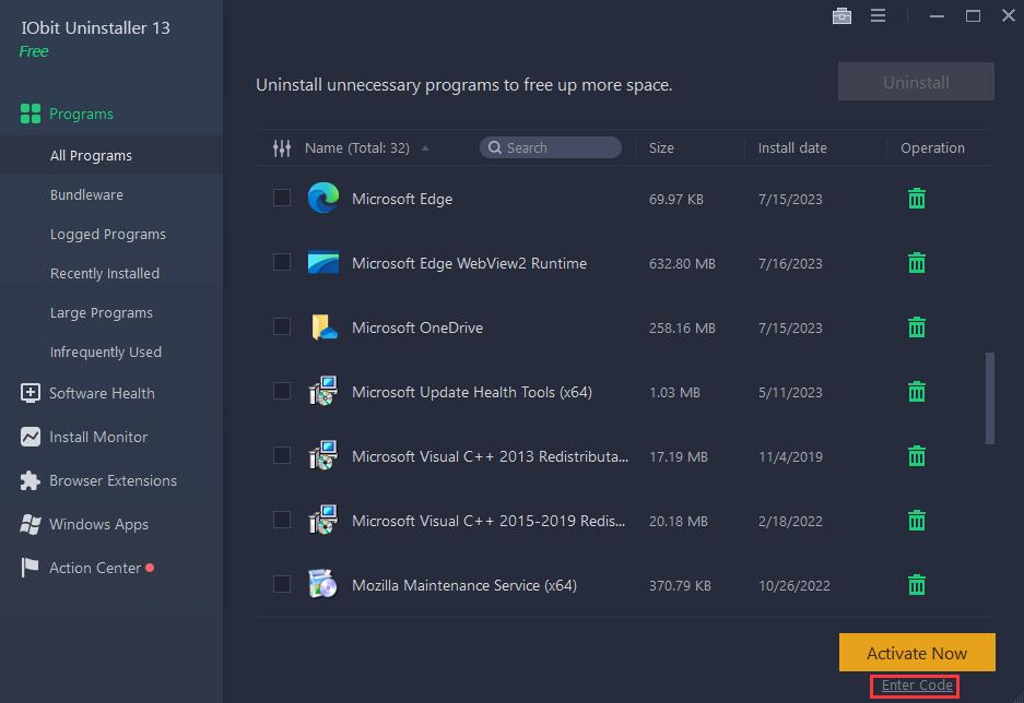 How to activate Uninstaller Free