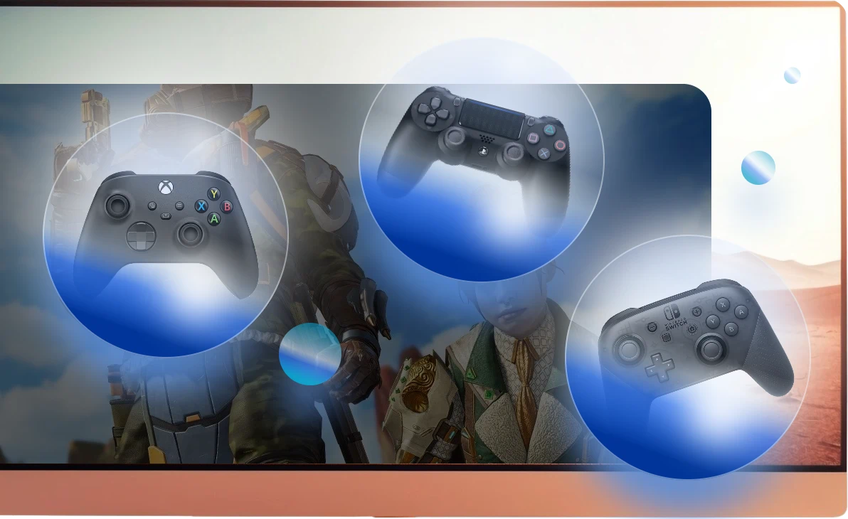Popular Game Controller Supported