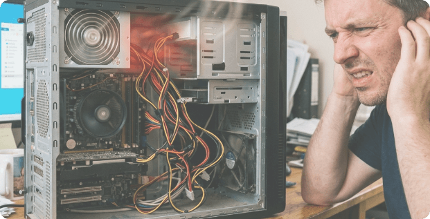 Wrong Power Supply Causes Overheating and Fan Noises