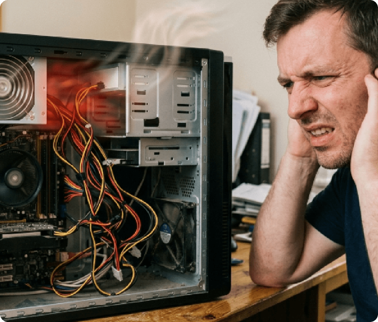 Wrong Power Supply Causes Overheating and Fan Noises